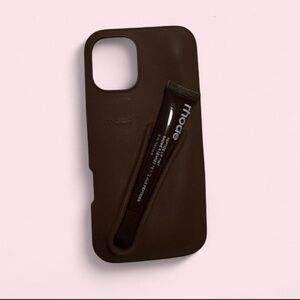 RHODE Brown Phone Case with Lip Tint Slot